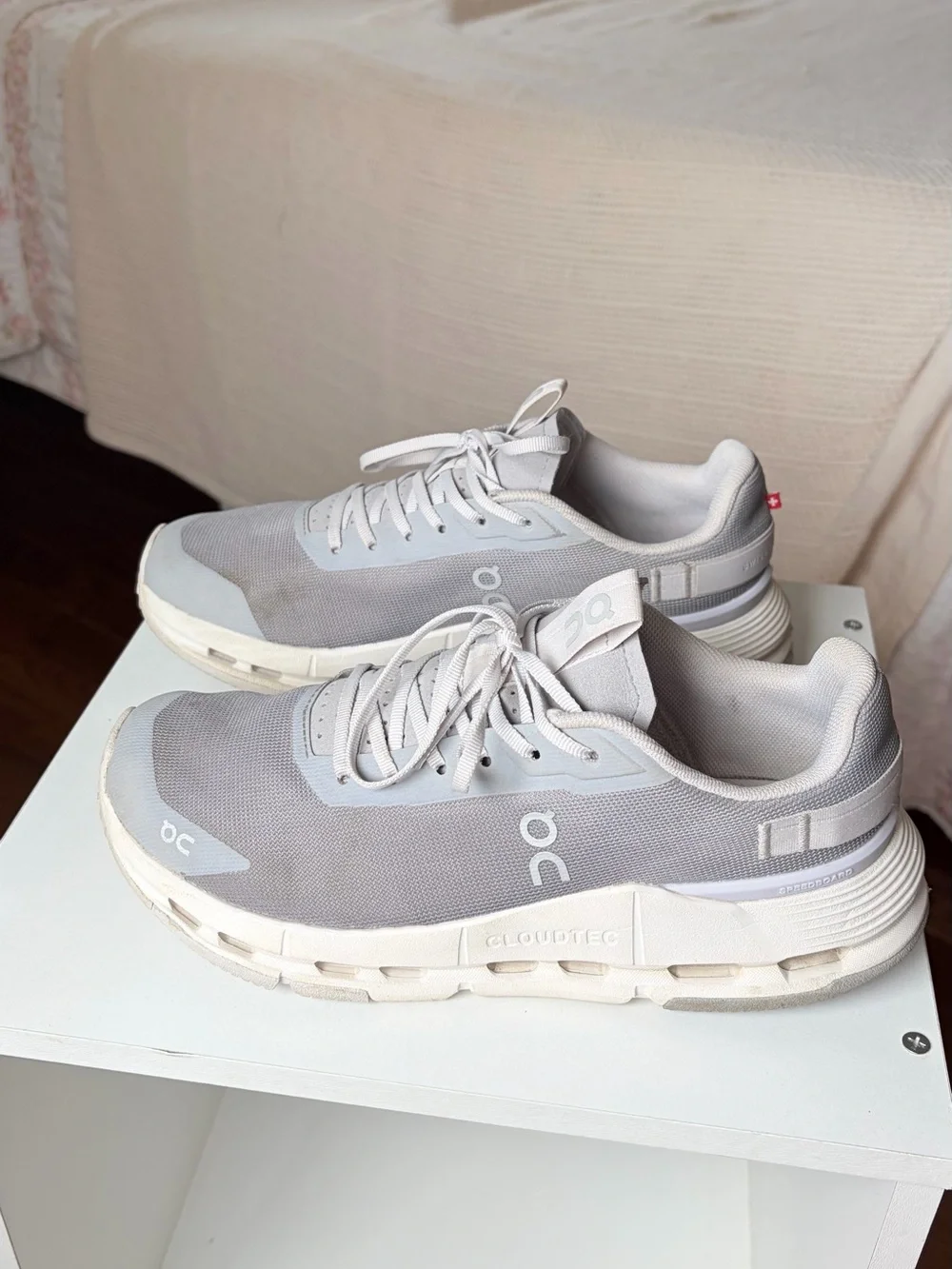 On Running Cloudnova women’s Running Shoes - Light Gray/lilac